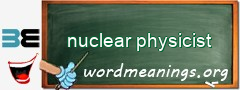 WordMeaning blackboard for nuclear physicist